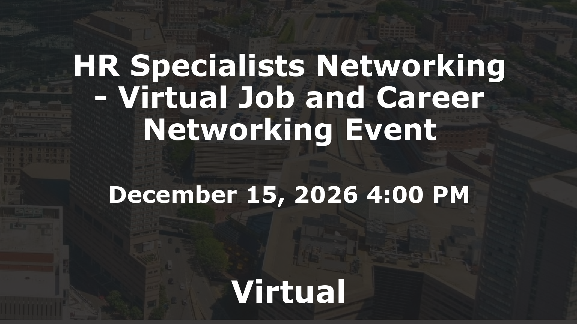 HR Specialists Networking - Virtual Job and Career Networking Event event image